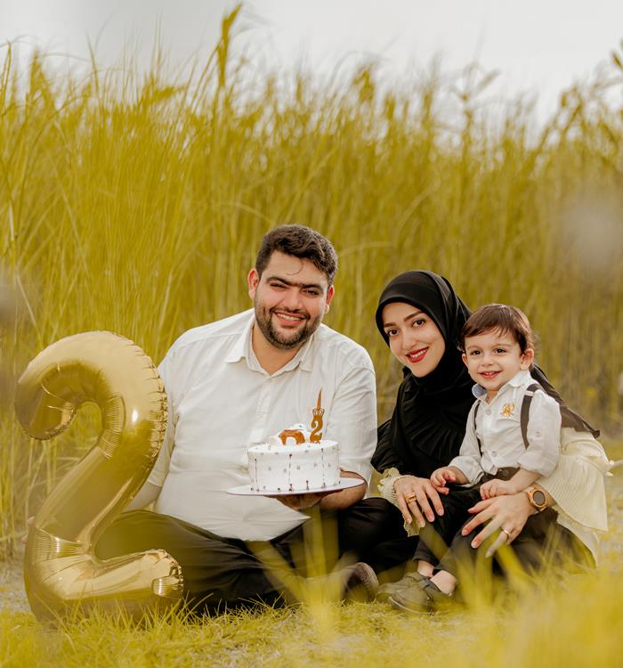 عکس خانوادگی از تولد محمد فاضل جون